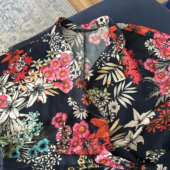 Zara Dark Floral Jumpsuit - Picture 7 of 9